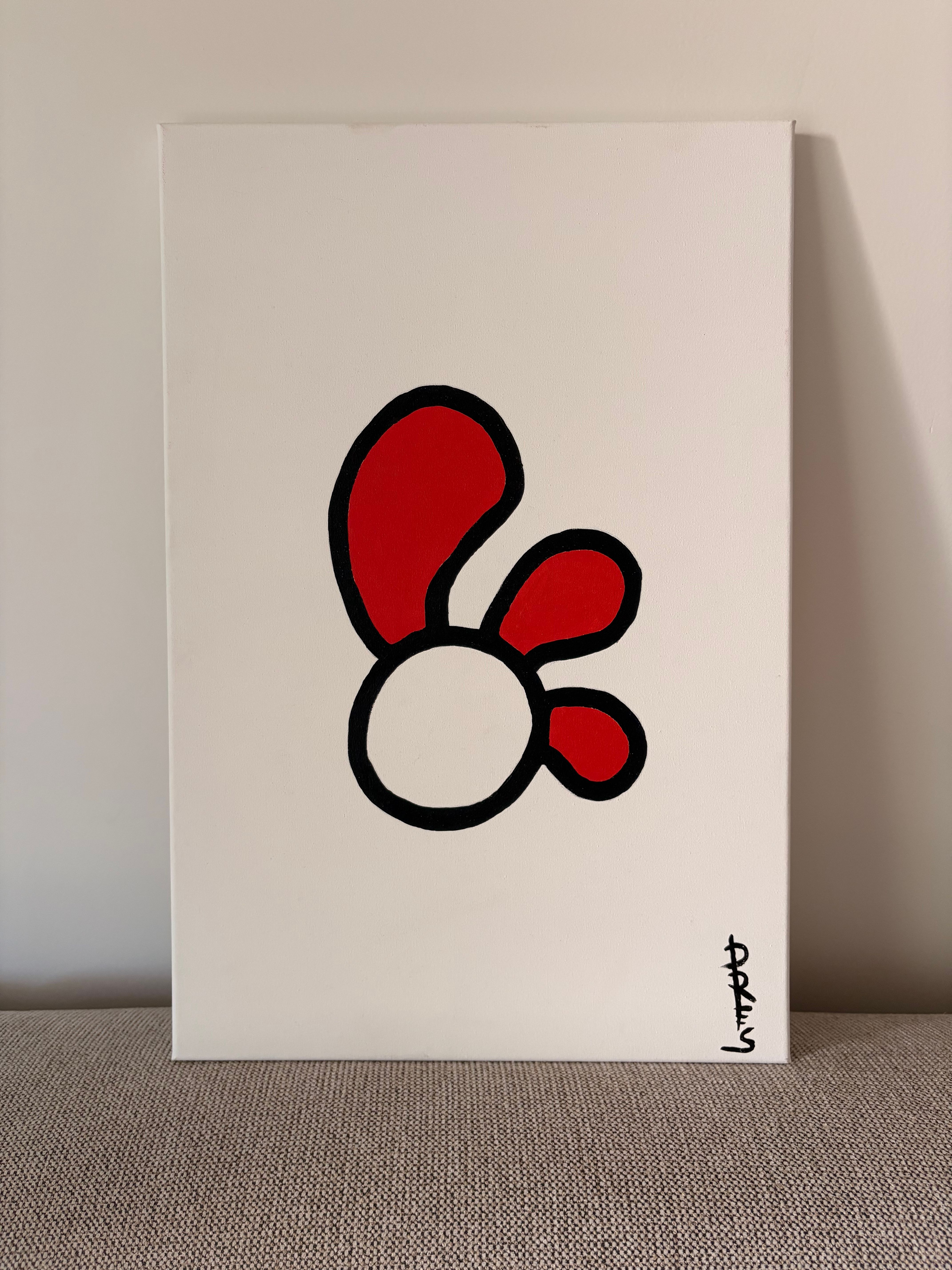 chicken painting of a chick